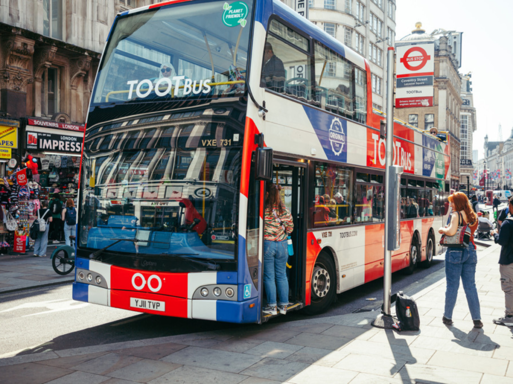 These vehicles are used to operate hop-on, hop-off routes in London, covering more than 70 miles per day. 