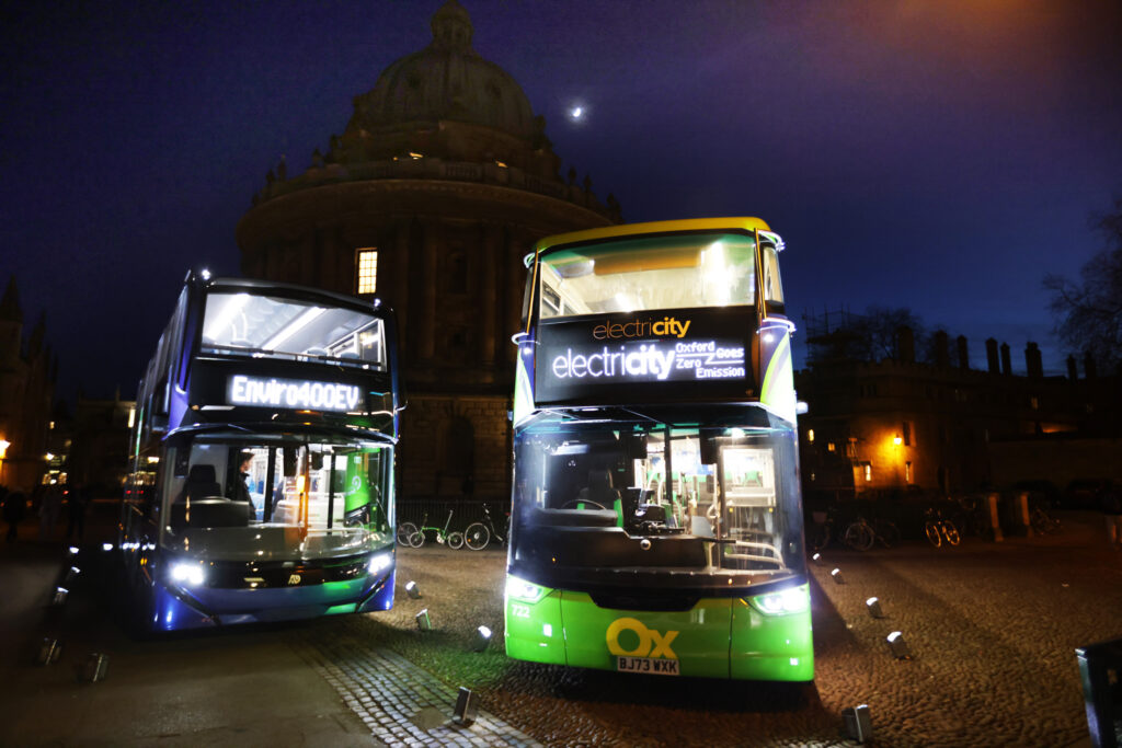 Oxford Bus Company's electric buses