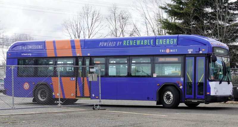 TriMet's third-generation of electric bus