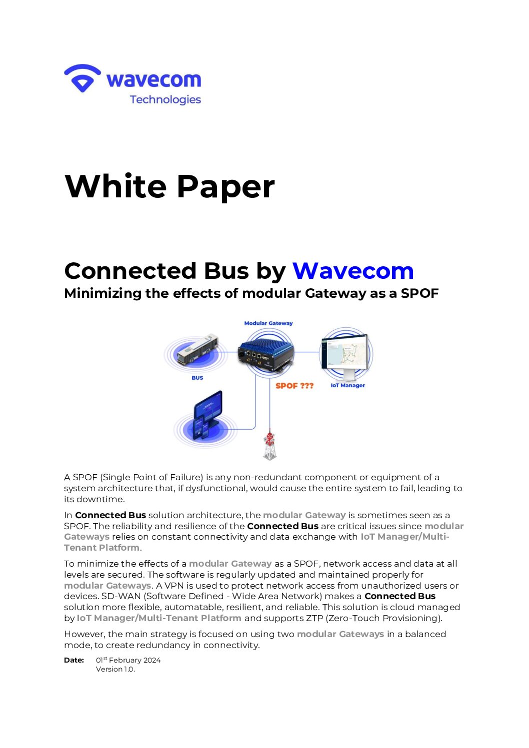 Connected Bus by Wavecom