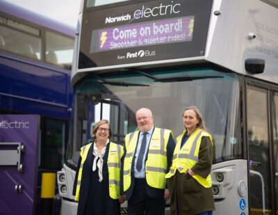 First Bus Completes All-Electric Bus Depot in Norwich