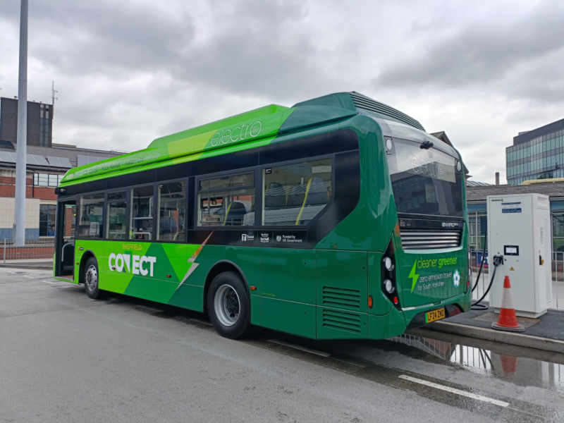The new vehicles, which will start in Sheffield in April, will convert the Sheffield Connect route in the city centre to an all-electric operation