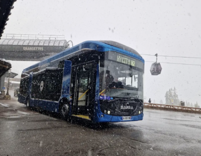 SAFRA Tests HYCITY Hydrogen Bus in French Alps