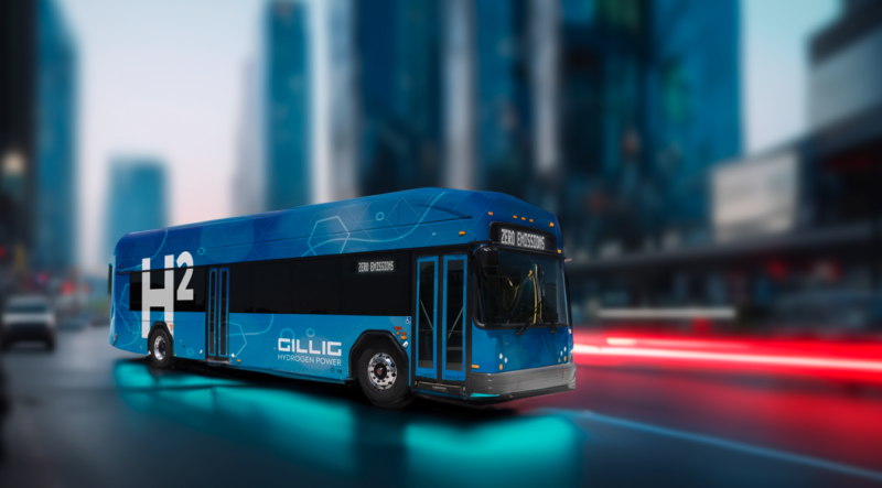 GILLIG expands zero-emission lineup with introduction of hydrogen fuel cell electric bus