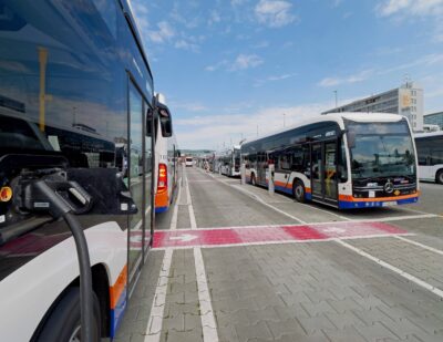 Daimler Buses and ESWE Complete Electrification of Wiesbaden Depot