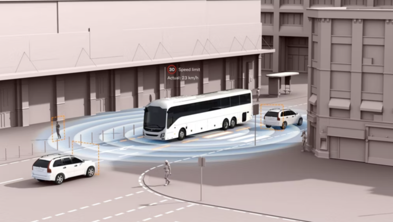 The new and updated smart safety systems exceed current legal requirements and come as standard on electric and Euro 6 Volvo buses and coaches
