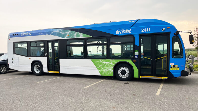 New battery-electric buses launched in Saskatoon Transit fleet