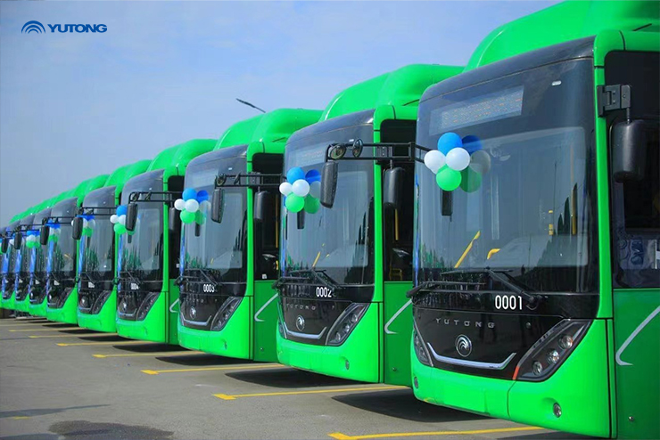 Yutong successfully delivered 36 ZK6950HG CNG buses to Uzbekistan