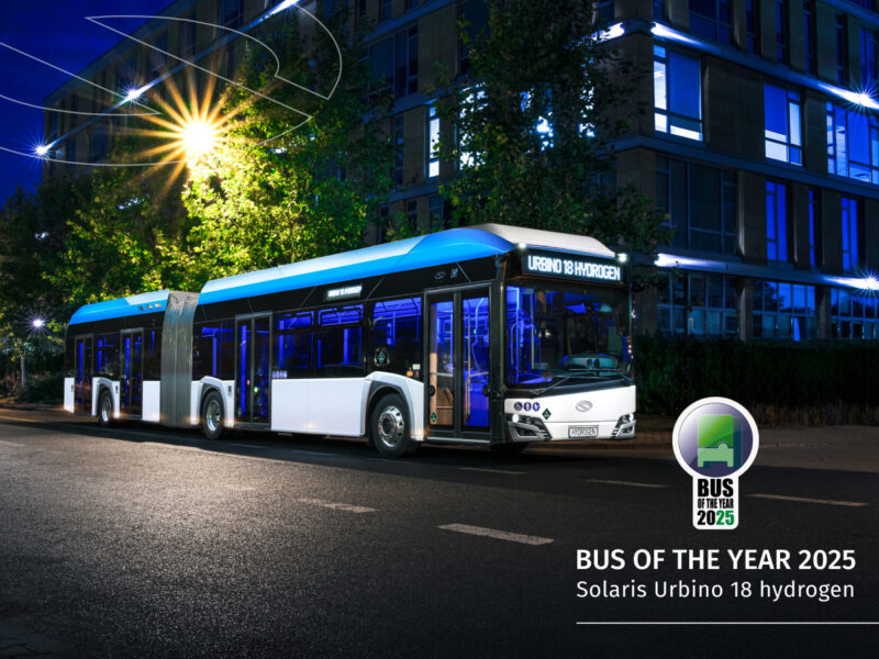 Solaris Urbino 18 Hydrogen Bus Wins Bus of the Year 2025