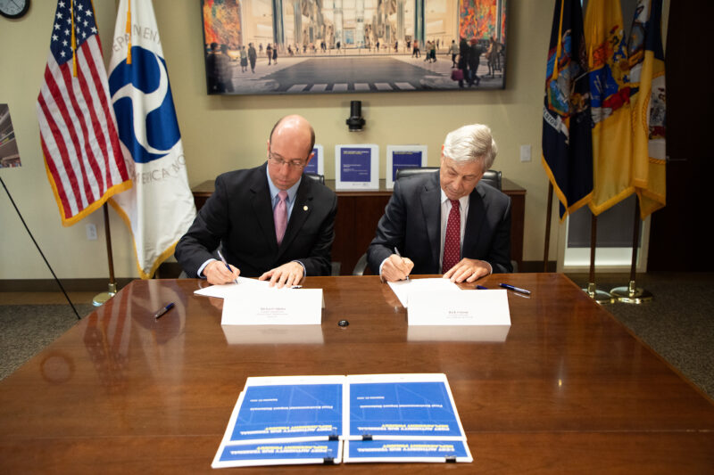 Signing the final environmental impact statement