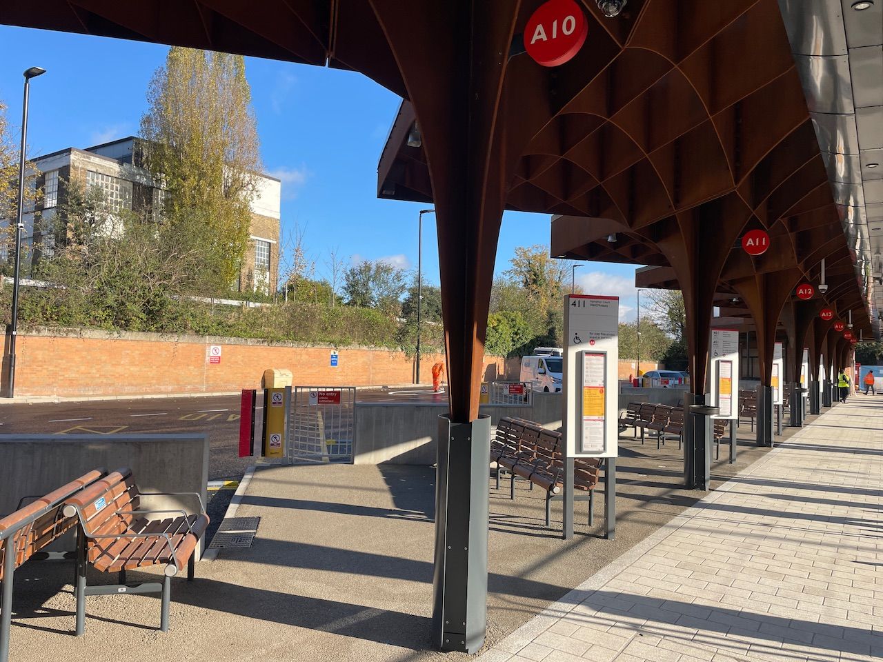 The station's new boarding area