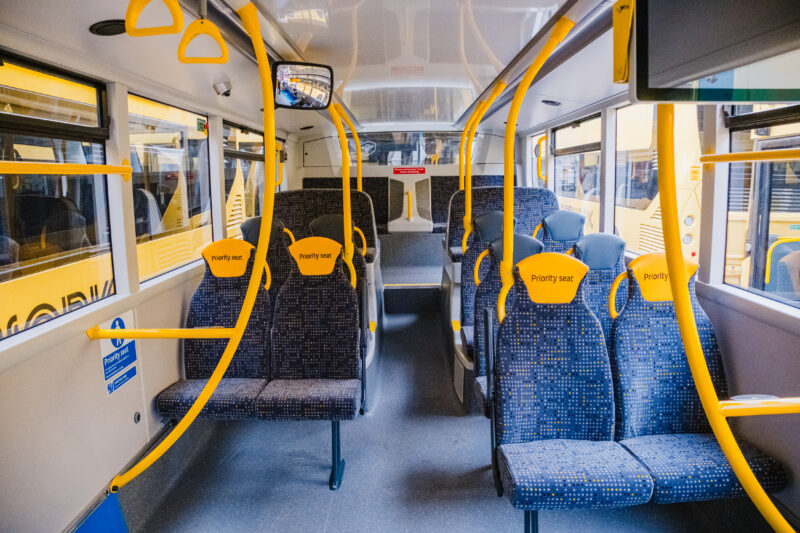 Interior of a Bee Network Bus