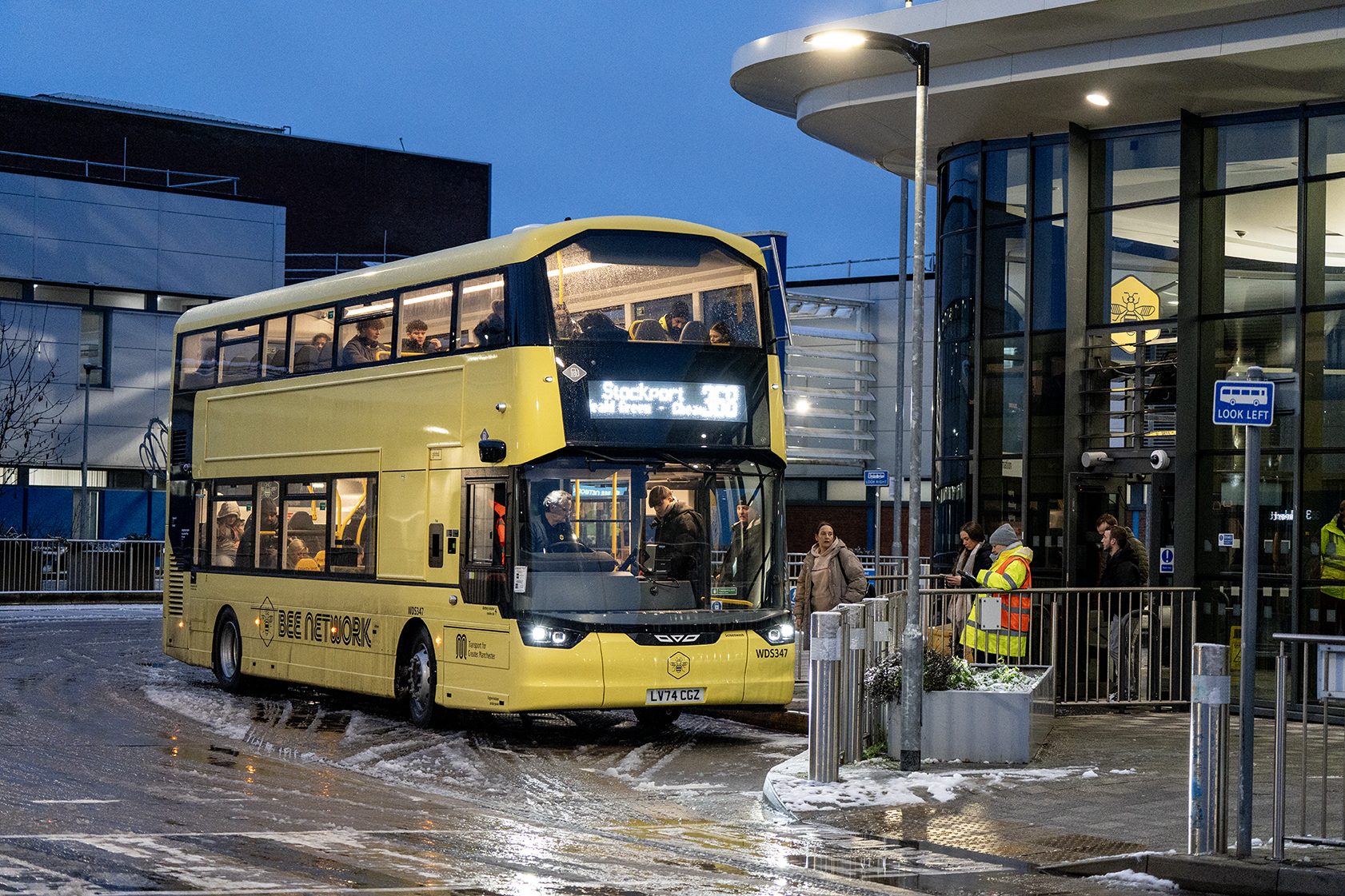 A Bee Network bus in Greater Manchester