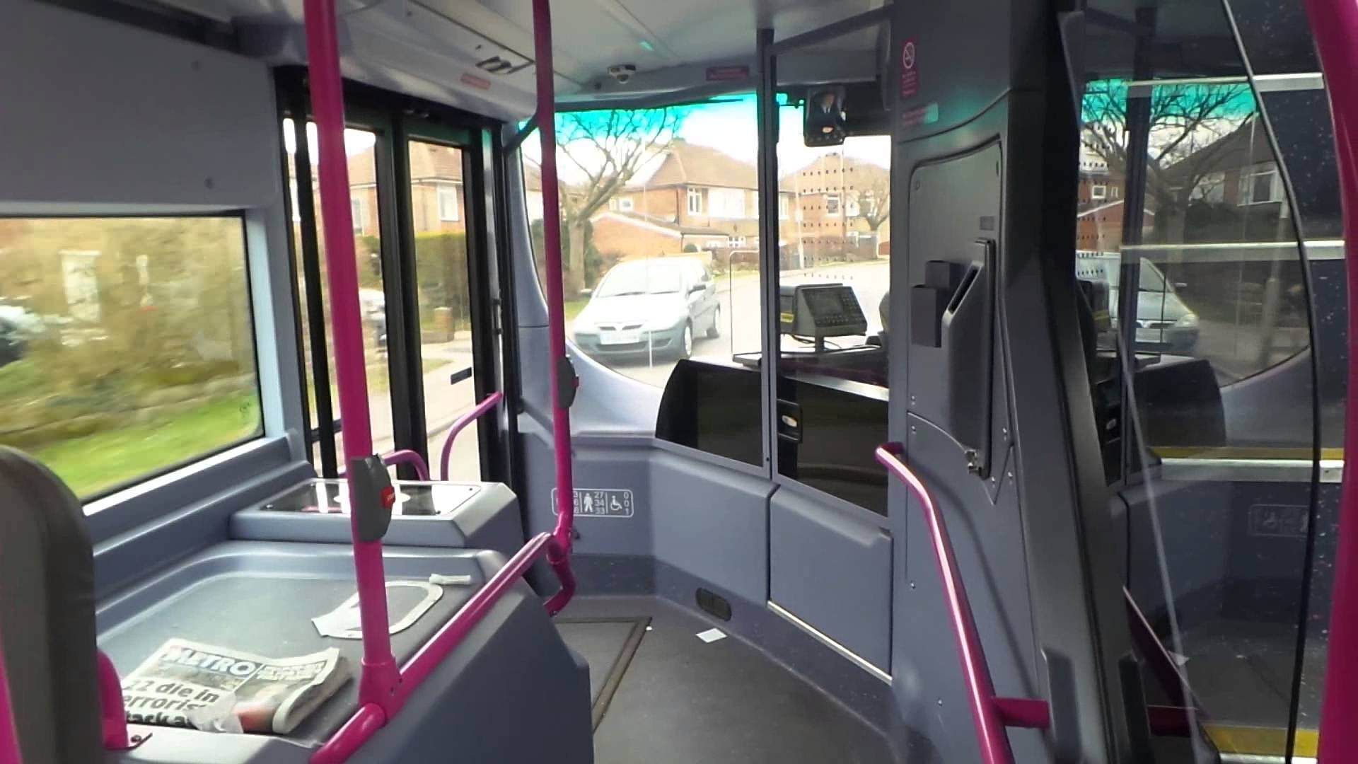 Bus cab protection system inside a bus