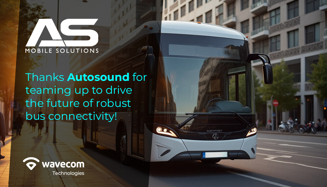 banner showing Wavecom Technologies Announces Distribution Partnership with Autosound in England