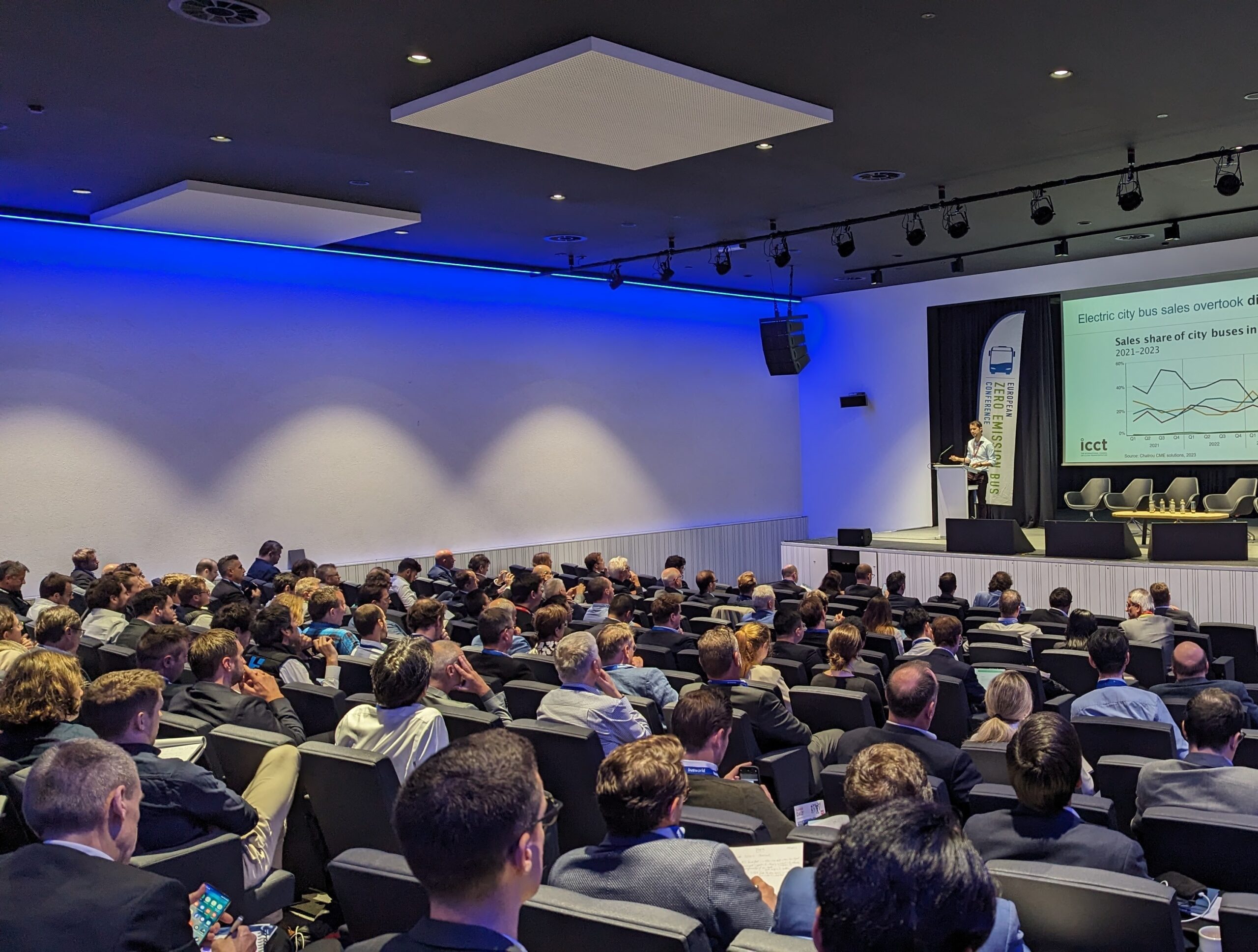 Crowd of people sat in the audience of the EU ZEB Conference