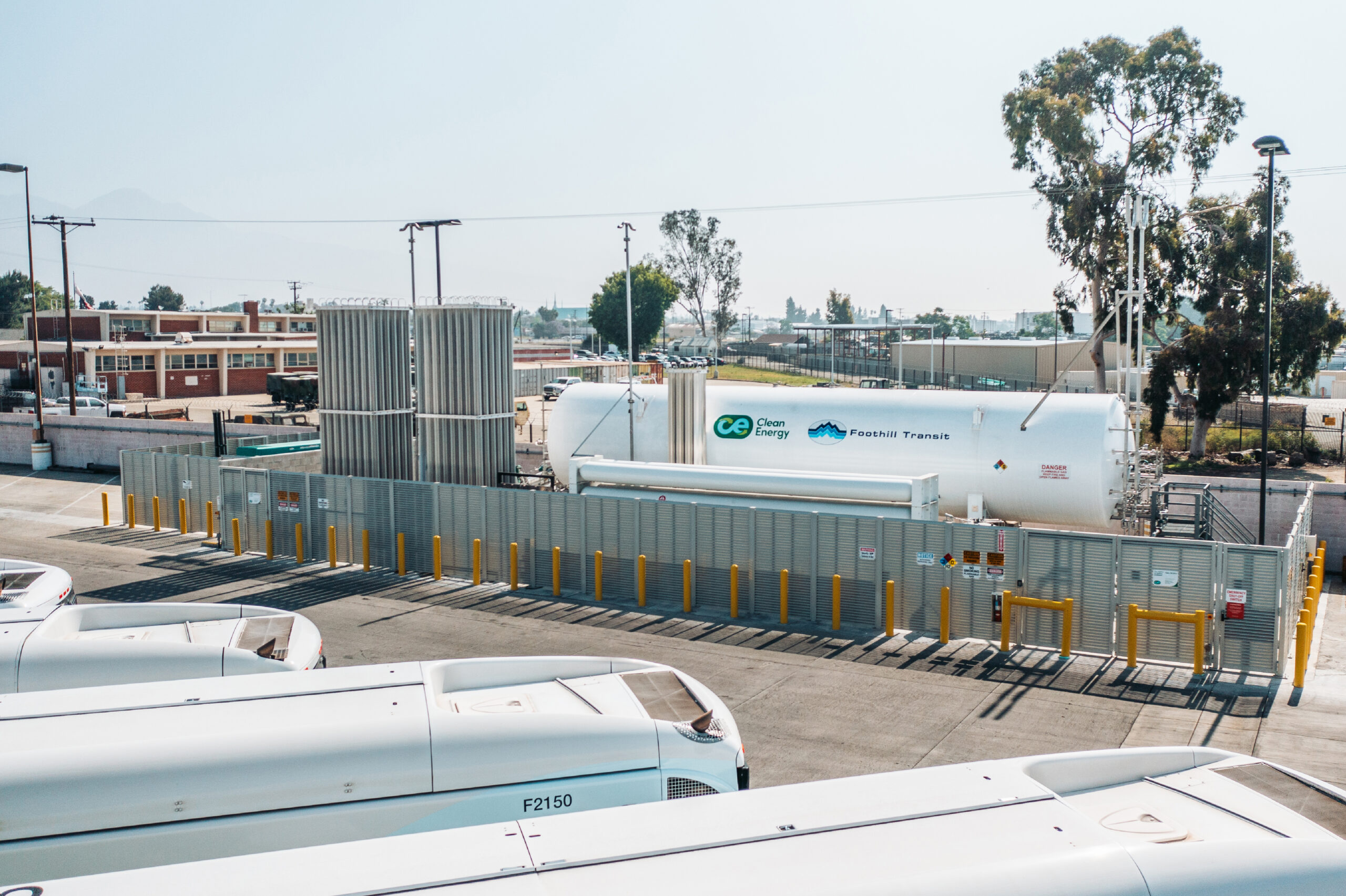 Foothill Transit’s first hydrogen fueling site in Pomona, California