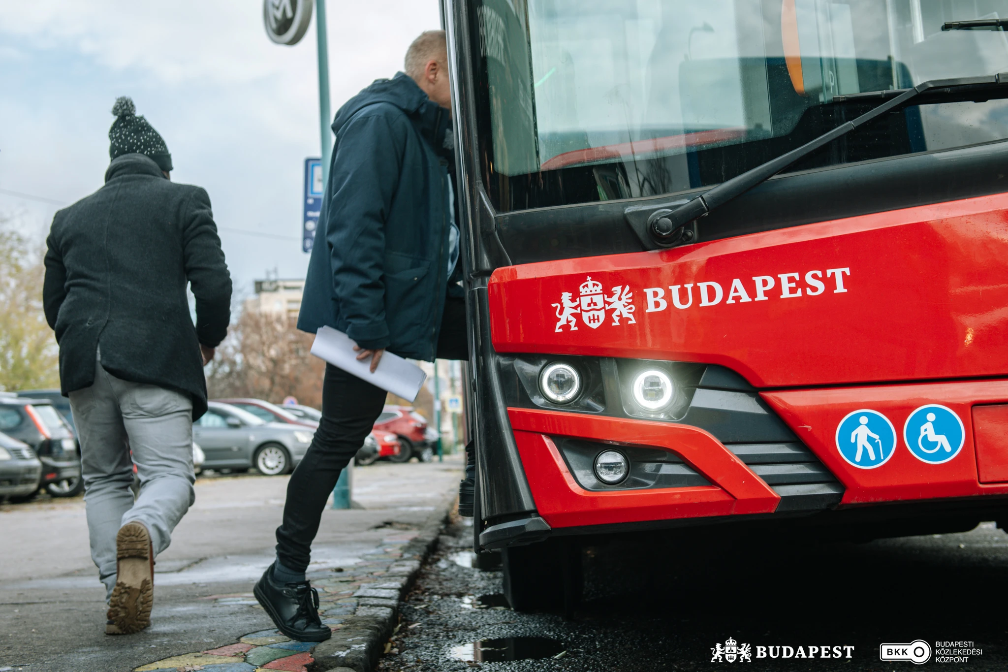 A trolleybus in Budapest