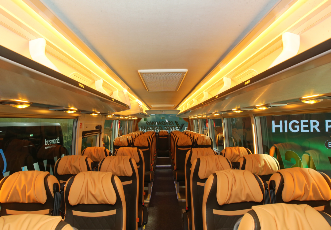 Interior of HIGER V12E Pro