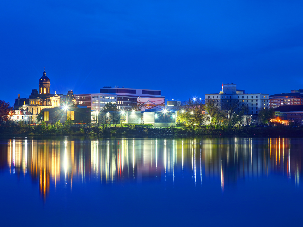 The Fredericton skyline