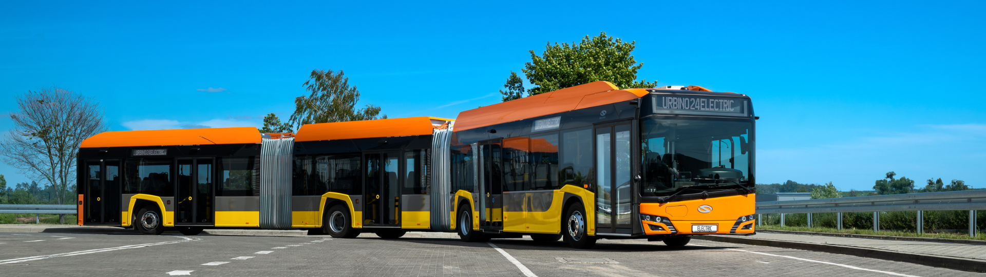 An image of a double-articulated bus