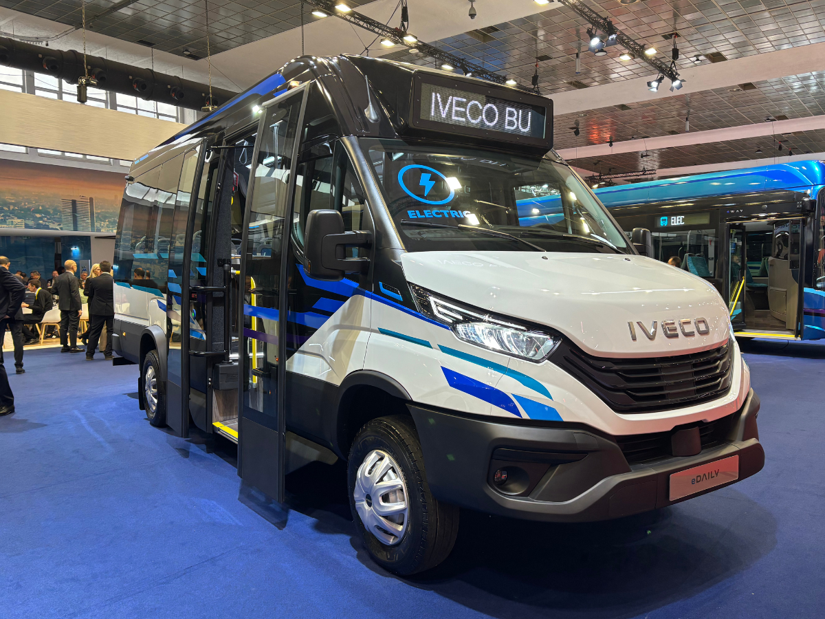 IVECO eDaily Low Entry ELEC Minibus at Busworld 2025
