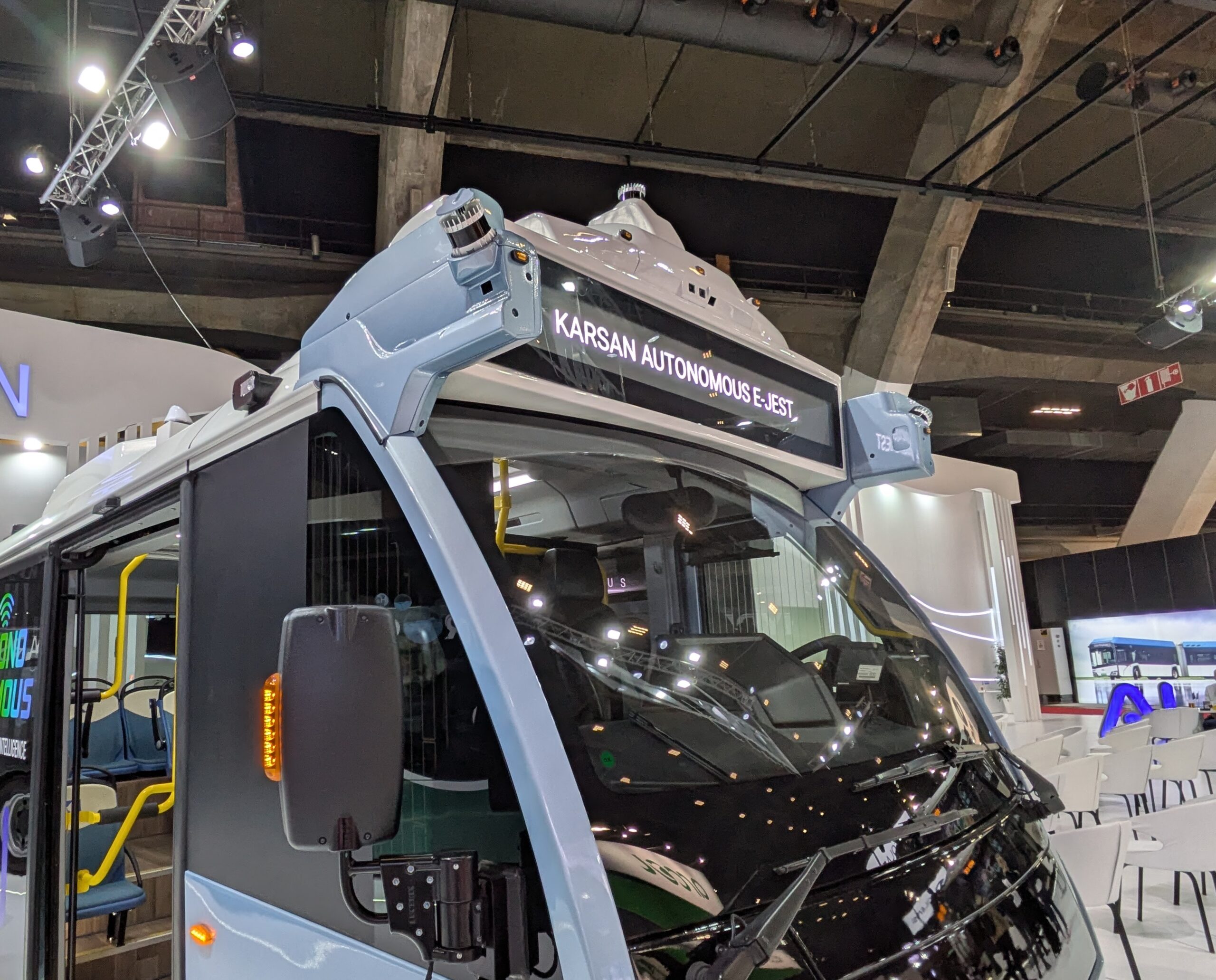 Sensors surround the vehicle