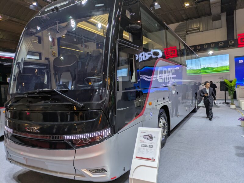 Busworld: CRRC Unveils Electric EU12C Coach for Europe | Bus-News