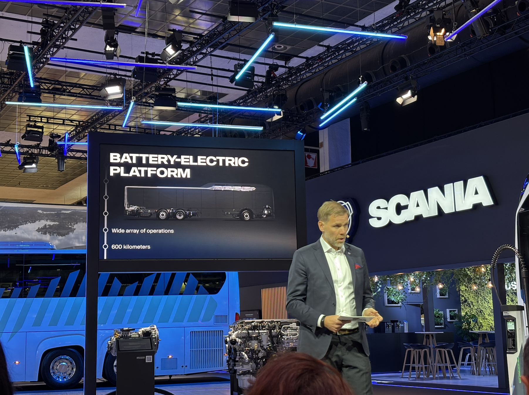 Scania launched the new BEV platform at Busworld