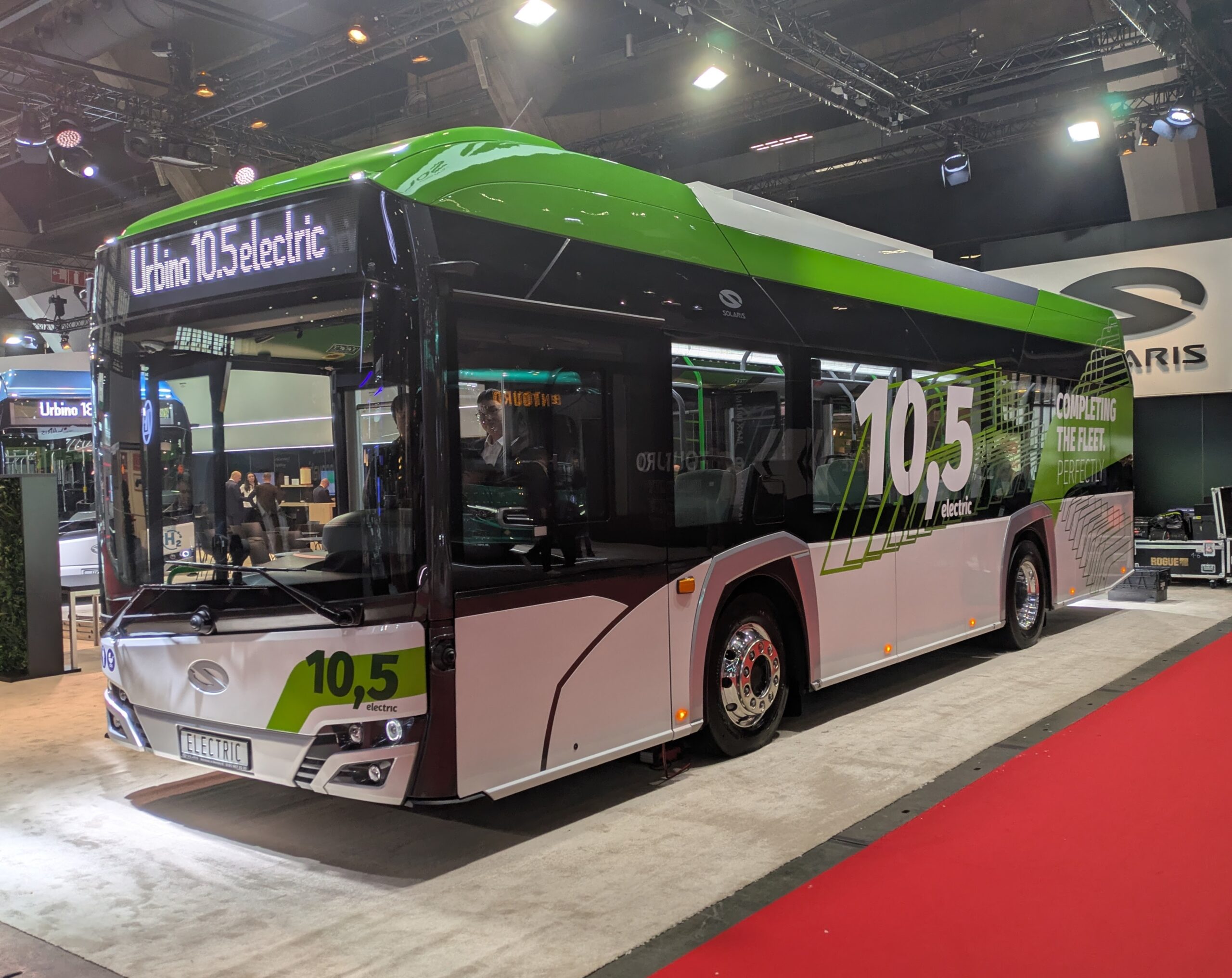 The Solaris Urbino 10,5 electric at Busworld