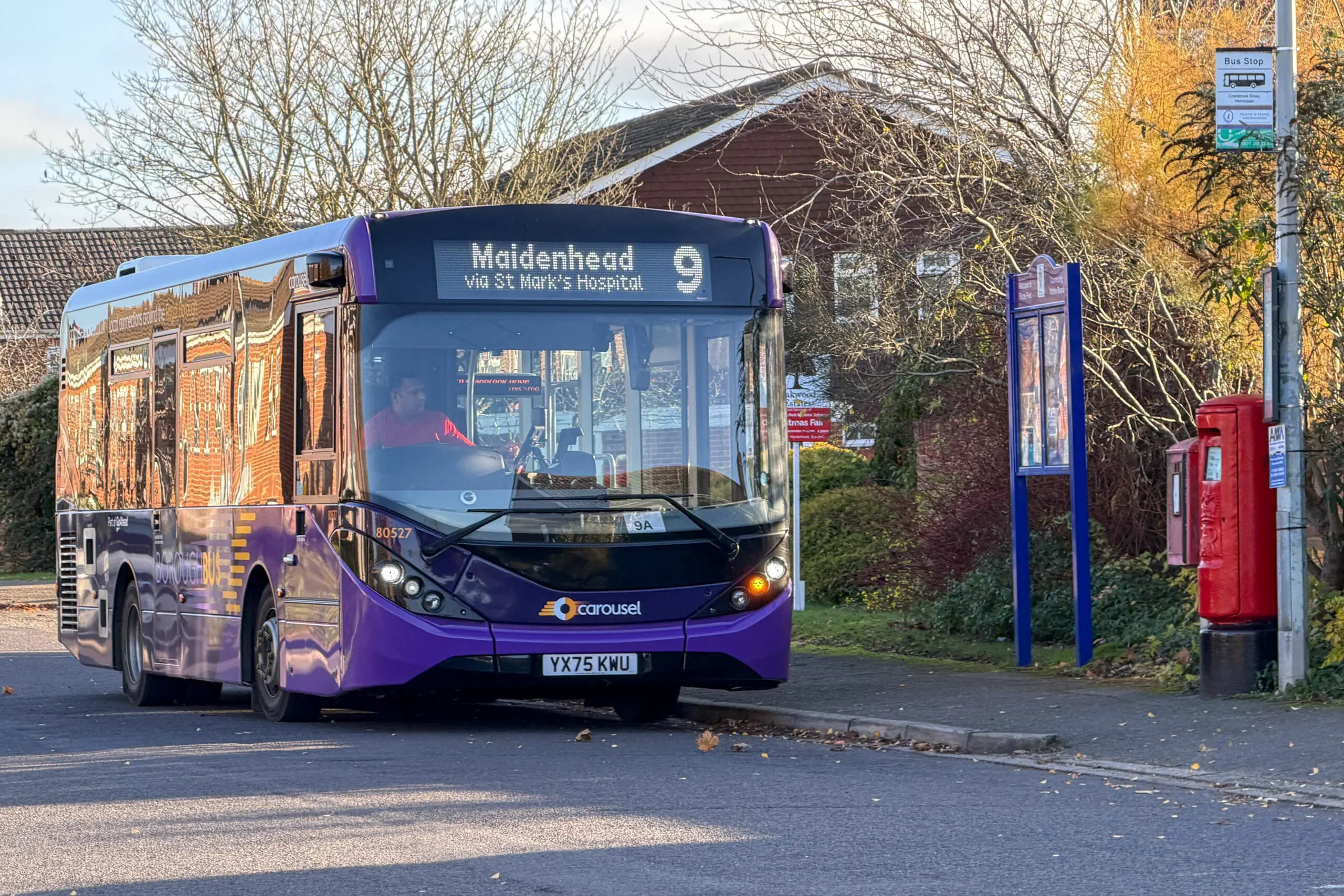 A full sized Enviro200 bus