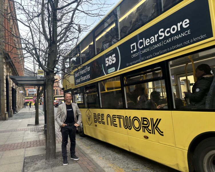 Snapper Services CEO Miki Szikszai with Bee Network Bus