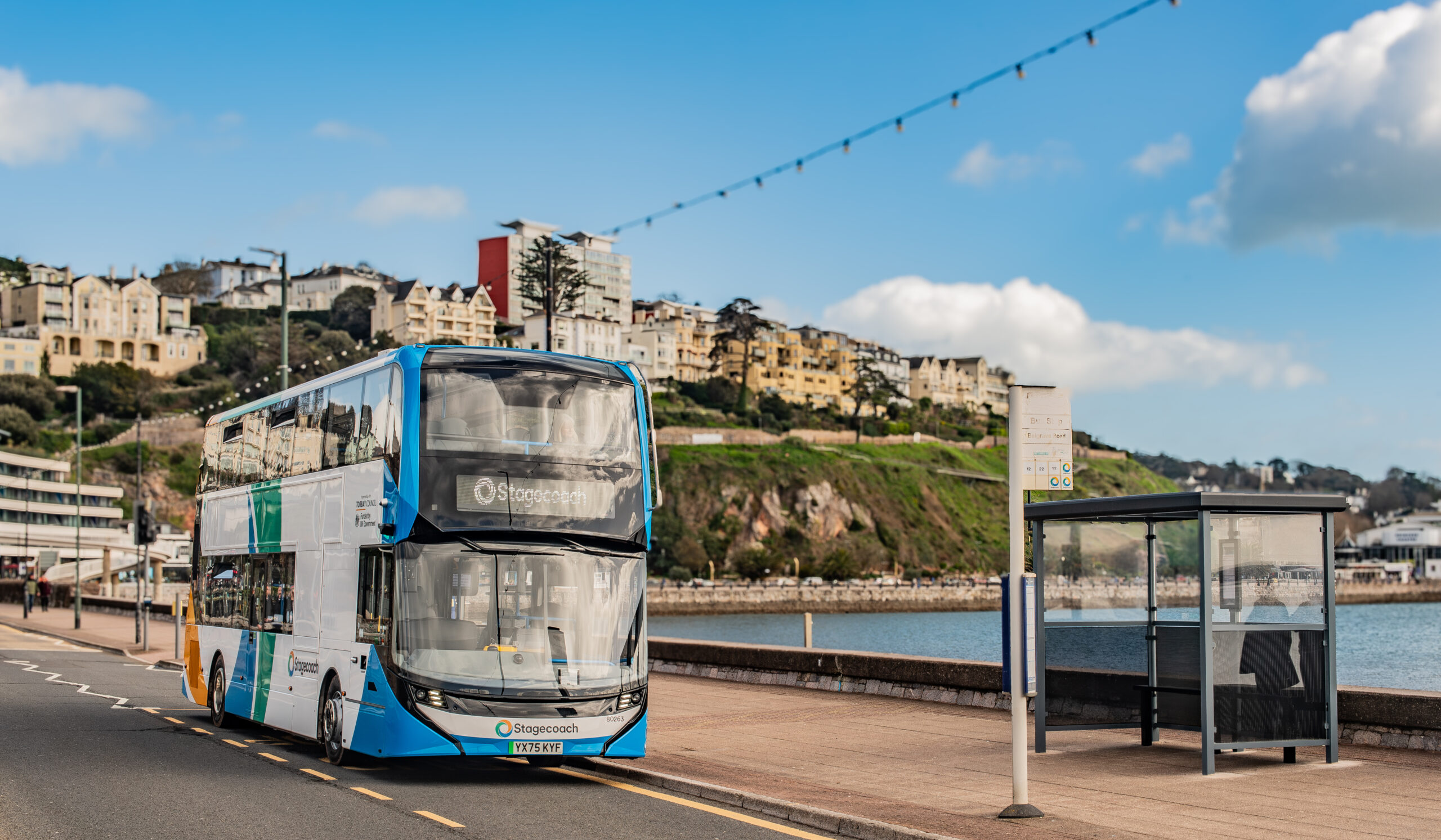Stagecoach electric bus in Torbay