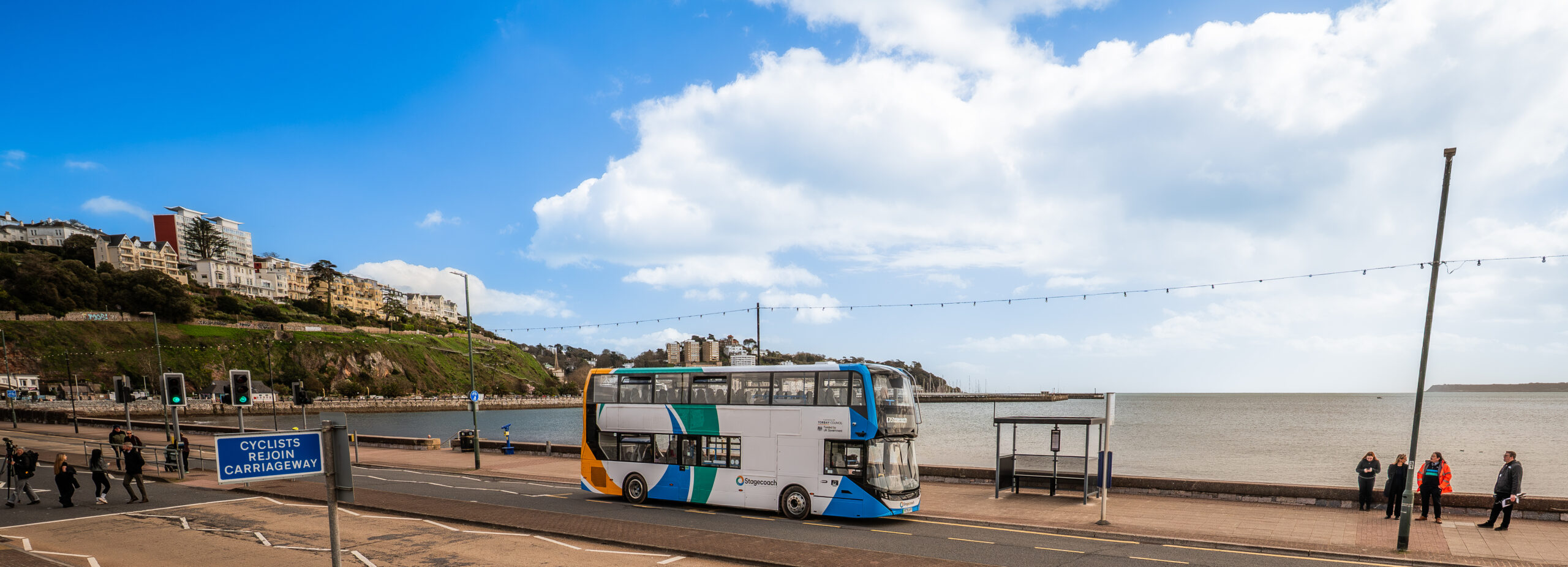 Stagecoach electric bus in Torbay