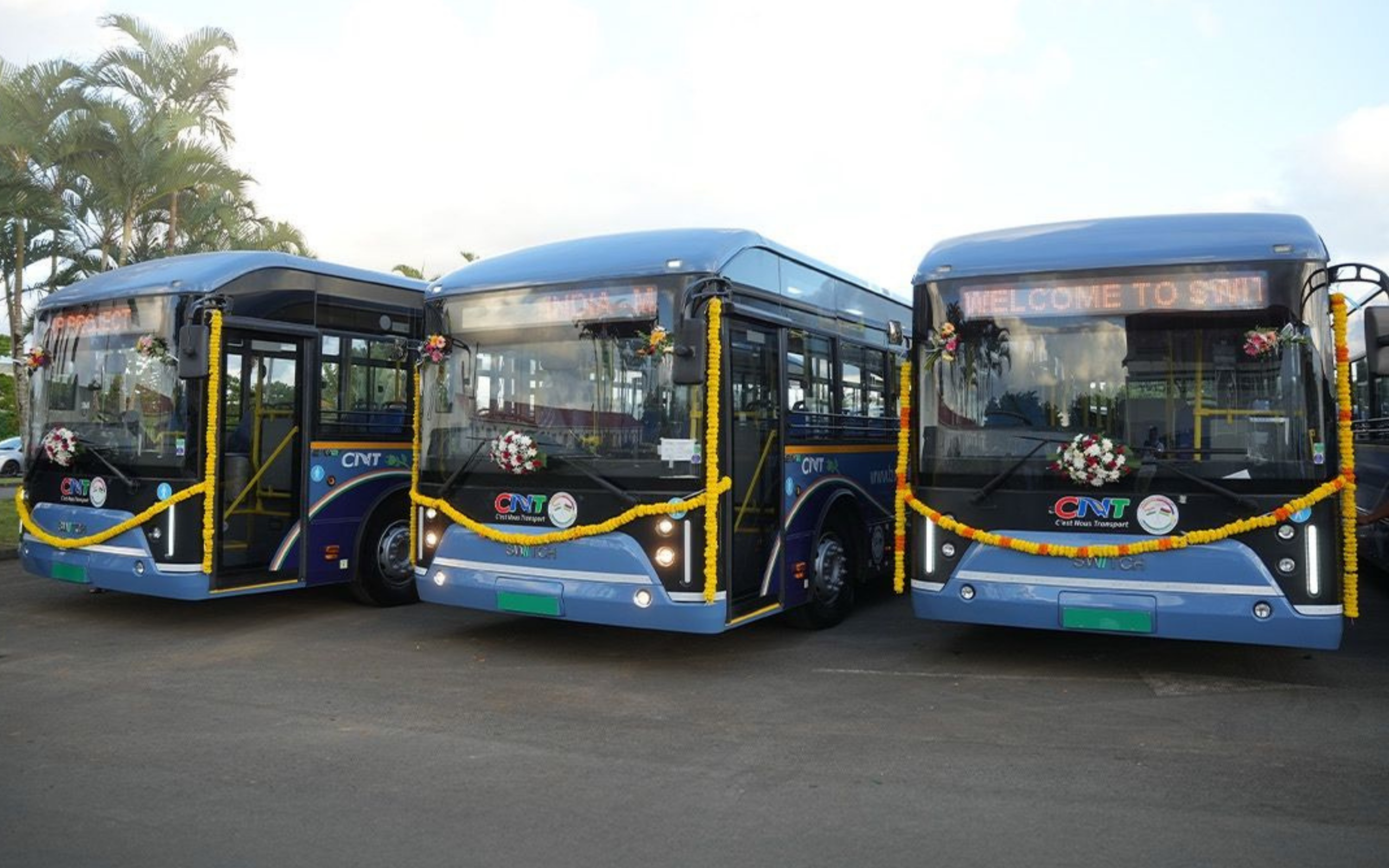100 SWITCH EiV12 electric buses delivered to Mauritius