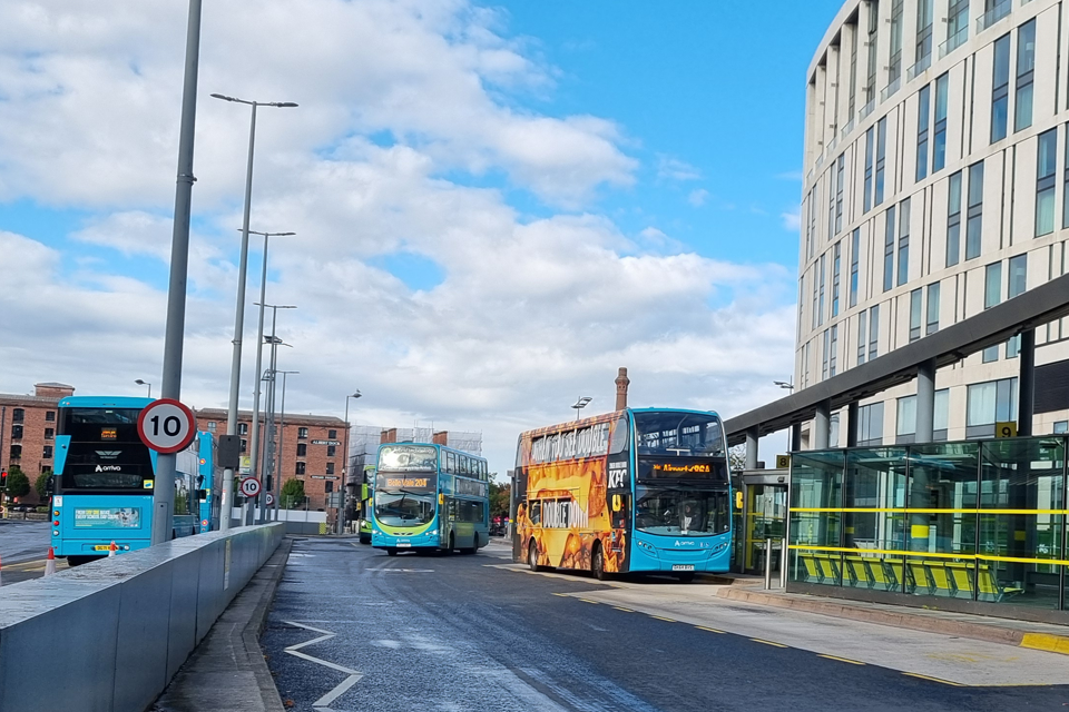 A bus in Liverpool