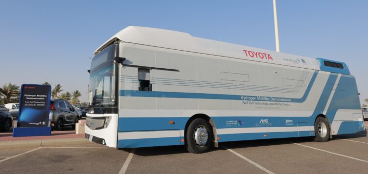 A grey bus