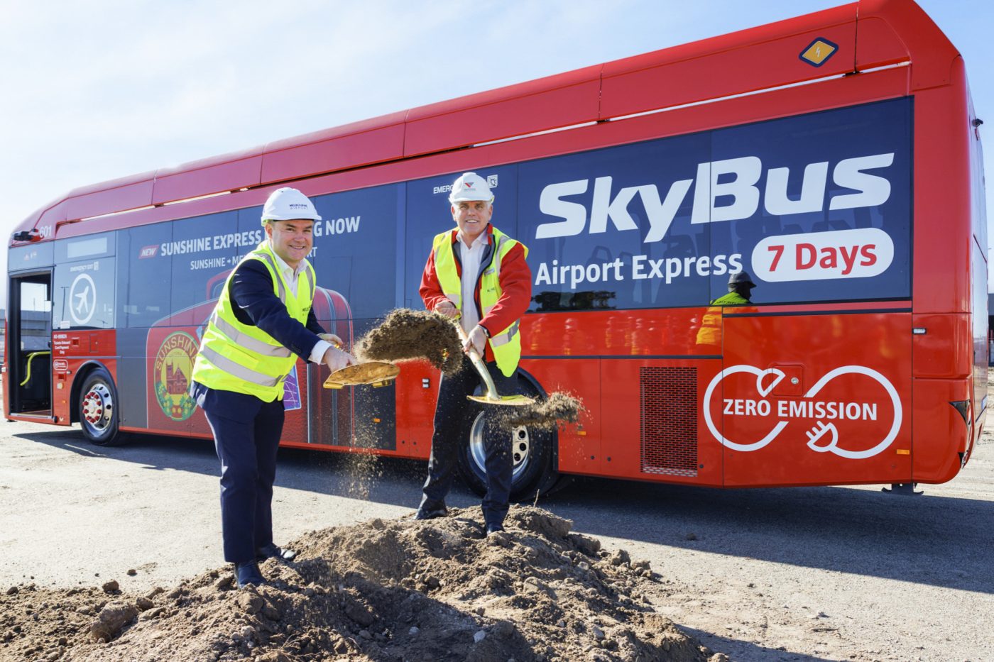 Ground has been broken on Australia's first electric double-decker bus depot