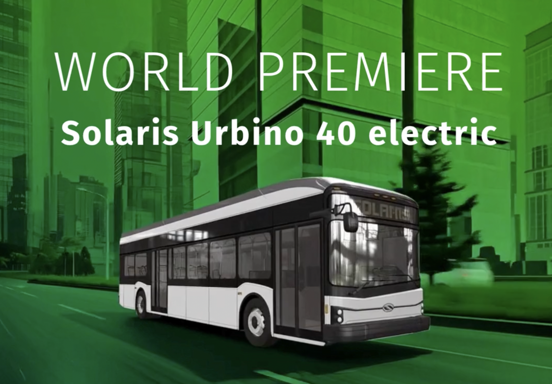 The world premiere of the Solaris Urbino 40 electric bus will take place in Chicago