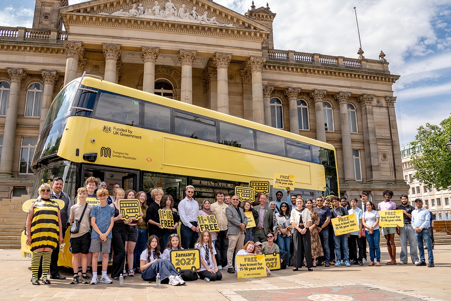 Young people aged 11-16 will soon benefit from free bus travel across Greater Manchester